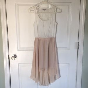 High-low two tone dress.